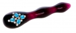 Designer Glas Dildo von SHIRI ZINN, violett